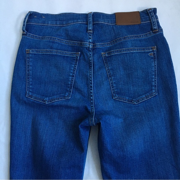 Madewell 9” Mid Rise Skinny Blue Denim Jeans 26 - Picture 15 of 17
